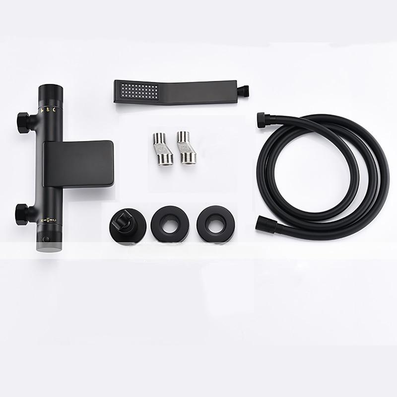 Bathtub Faucet - Thermostatic Bath Tub Faucet Contemporary Painted Finishes Free Standing Ceramic Valve Bath Shower Mixer Taps 2025 - CAD $231.99 –P11