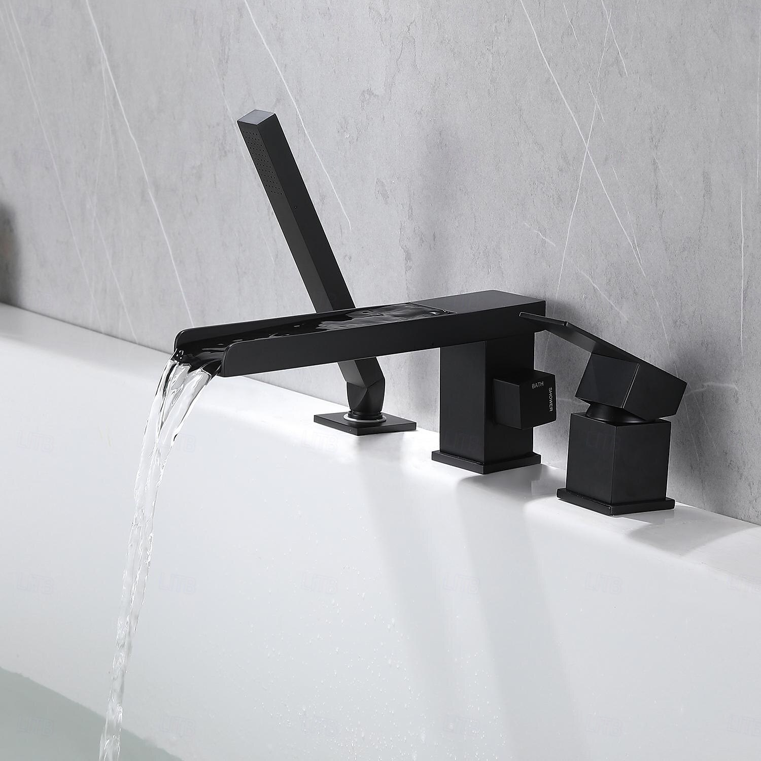 Bathtub Faucet - Modern Contemporary Painted Finishes Roman Tub Brass Valve Bath Shower Mixer Taps 2025 - CAD $311.99 –P2