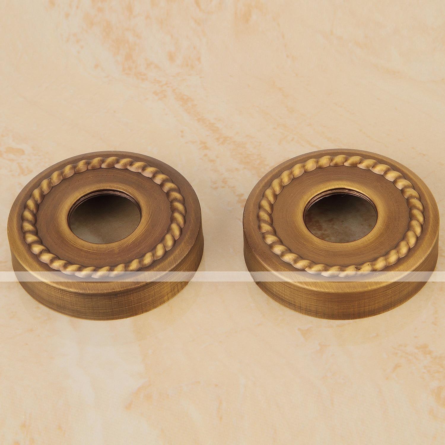 Shower Faucet SetMount Outside Antique Brass/Brass/Yellow Dual-Head Pullout Vintage Style Brass Shower Faucet with Rain Shower/Handshower/Bodysprays/Drain with Hot and Cold Water 2025 - CAD $151.99 –P6