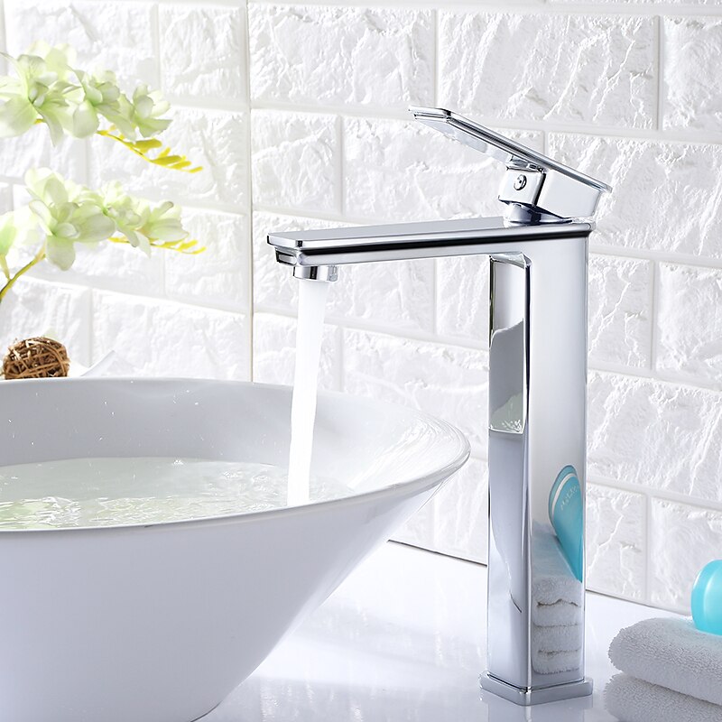 Black Bathroom Faucet Tall Single Handle Bathroom Vessel Sink Faucet Rv Lavatory Vessel Faucet Basin Mixer Tap Solid Brass/Matte Black 2025 - CAD $207.99 –P2