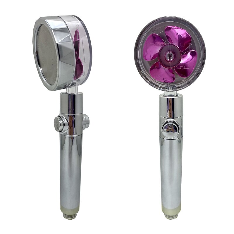 Shower Head Water Saving Flow 360 Degrees Rotating With Small Fan ABS Rain High-Pressure Spray Nozzle Bathroom Accessories 2025 - CAD $4.99 –P13