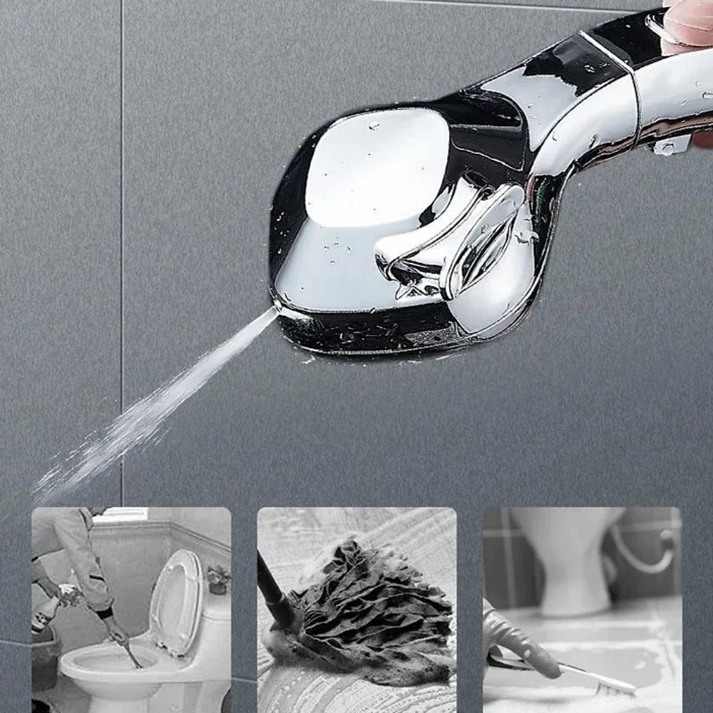 Shower Head 4 Mode Adjustable High Pressure Water Saving One-key Stop Water Handheld Pressurized Showerhead Bathroom Accessories(With 1.5m Water Pipe and Support) 2025 - CAD $11.99 –P8