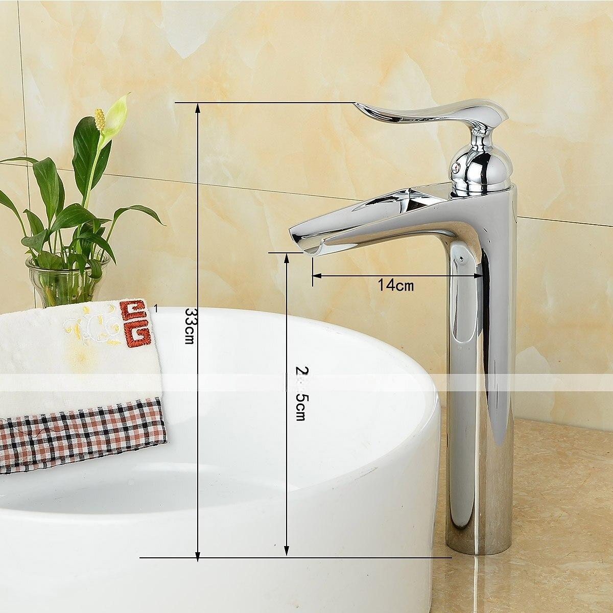 Bathroom Sink Faucet - Waterfall Chrome Centerset Single Handle One HoleBath Taps 2025 - CAD $127.99 –P1