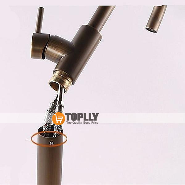 Antique Brass Bathtub Faucet Freestanding 360 Swivel Spout Floor Mount Bath Tub Shower Filler Mixer Taps Vintage Free Standing Clawfoot Tub with Hot and Cold Water Hose 2025 - CAD $239.99 –P4