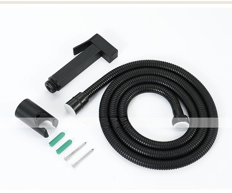 Copper Single Hole Bidet Black Toilet Handheld Bidet Sprayer Self-Cleaning Contemporary Cleaning Spray Gun Set 2025 - CAD $79.99 –P7