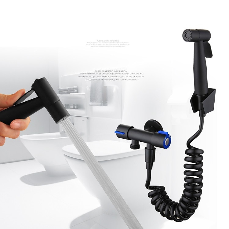 Handheld Toilet Bidet Sprayer Kit Wall-mount 304 Stainless Steel Toilet Bidet Showerhead with Hose Bathroom Cleaning Set 2025 - CAD $39.99 –P9