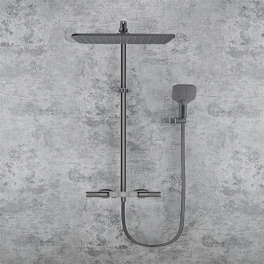 Shower FaucetShower System Set - Handshower Included Contemporary Chrome / Electroplated Mount Outside Ceramic Valve Bath Shower Mixer Taps 2025 - CAD $498.13 –P1