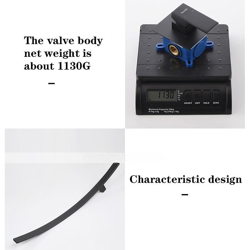 Wall Mounted Bathroom Sink Faucet,New Design Waterfall Black Single Handle Two Holes Bath Taps with Large Outlet and Flow Adjustable Switch and Hot/Cold Switch 2025 - CAD $366.99 –P11