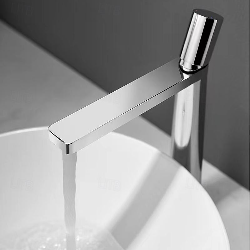Bathroom Sink Faucet - Classic Electroplated Mount Outside Single Handle One HoleBath Taps 2025 - CAD $113.59 –P5