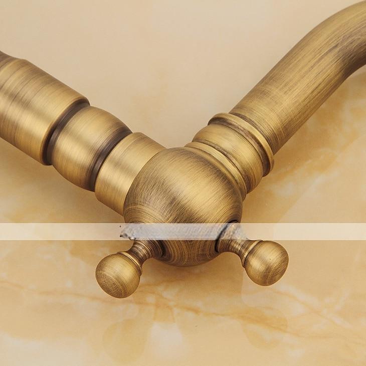 Antique Copper Kitchen FaucetGolden/Black Single Handle One Hole Electroplated Standard Spout Centerset Antique Design Kitchen Taps with Hot and Cold Water Switch 2025 - CAD $111.99 –P6