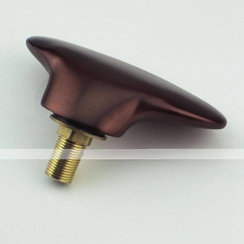 Bathtub Faucet - Contemporary Oil-rubbed Bronze Roman Tub Brass Valve Bath Shower Mixer Taps / Three Handles / Yes / Three Handles Five Holes / Waterfall / Three Handles Five Holes 2025 - CAD $271.99 –P2