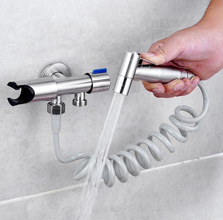 Handheld Toilet Bidet Sprayer Kit Wall-mount 304 Stainless Steel Toilet Bidet Showerhead with Hose Bathroom Cleaning Set 2025 - CAD $39.99 –P7