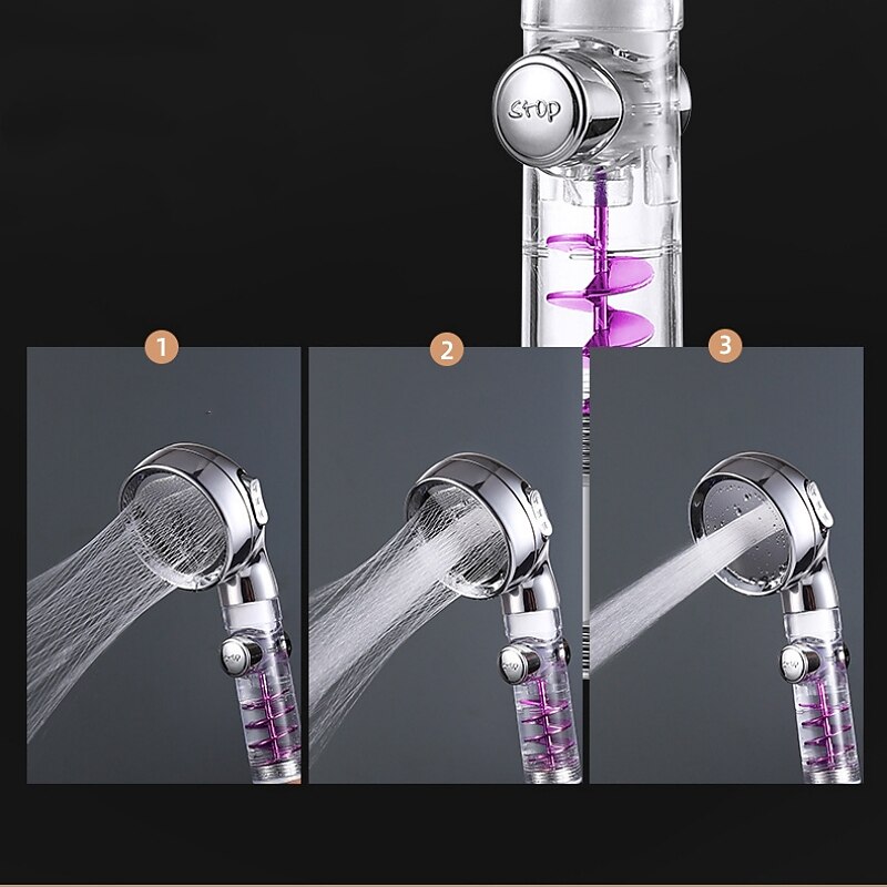 Beauty Skin Three-speed Turbo Rod Supercharged Shower Shower Head Whirlpool Bath Bath Hose Set Water Heater Shower Head Shower 2025 - CAD $6.99 –P3