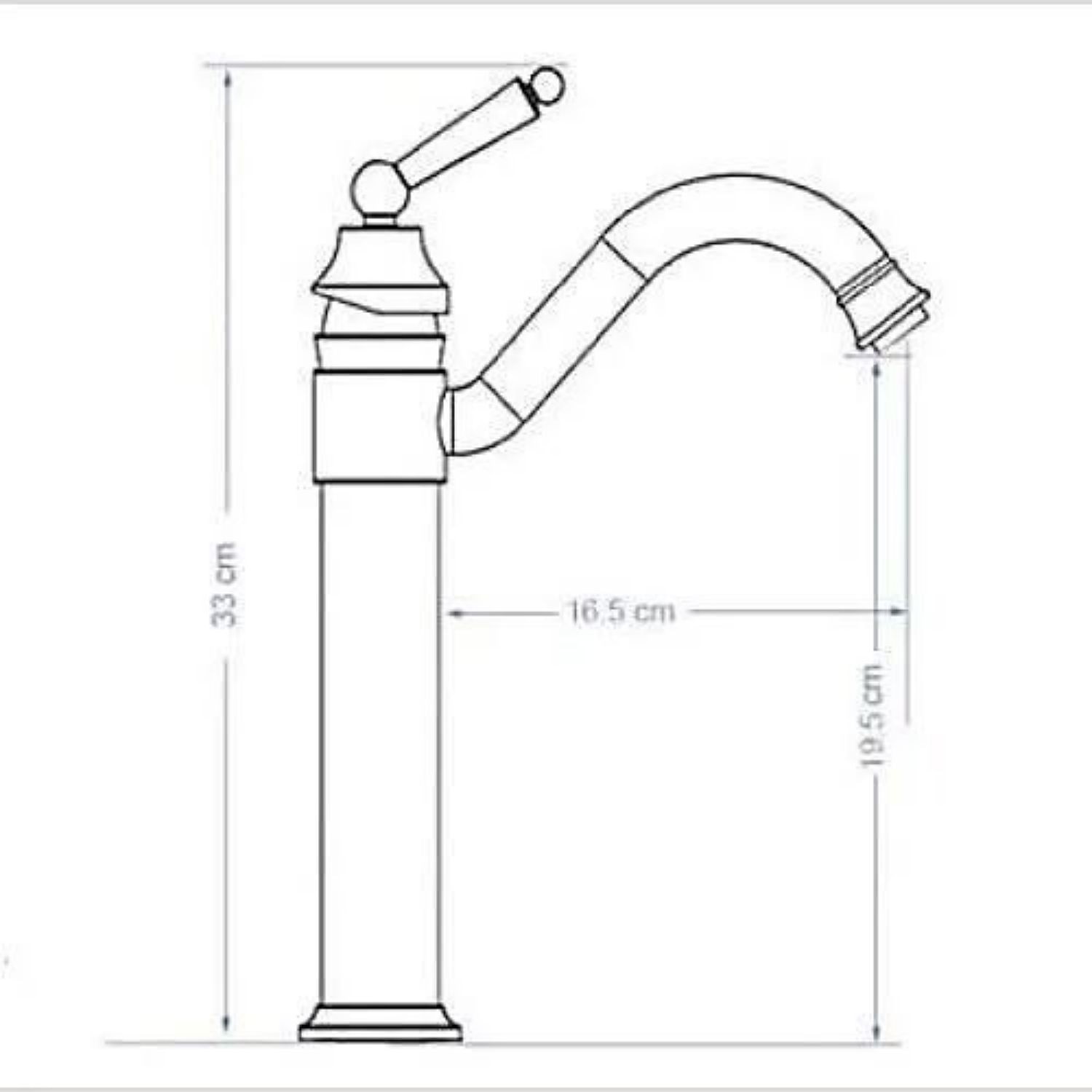 Antique Brass Single Handle Bathroom Sink Faucet Brushed Brass Long Reach Bathroom Faucet Mixer Tap 2025 - CAD $95.99 –P1