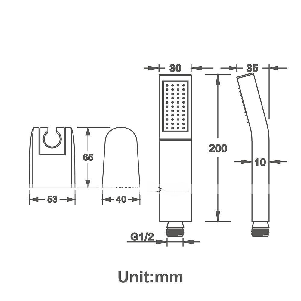 Contemporary Hand Shower Chrome / Brushed / Ti-PVD Feature - Shower Shower Head / Stainless Steel / Brass / Yes 2025 - CAD $23.99 –P4