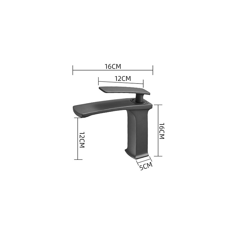 Bathroom Sink Faucet - Classic / Waterfall Nickel Brushed / Electroplated / Painted Finishes Centerset Single Handle One HoleBath Taps 2025 - CAD $111.99 –P1