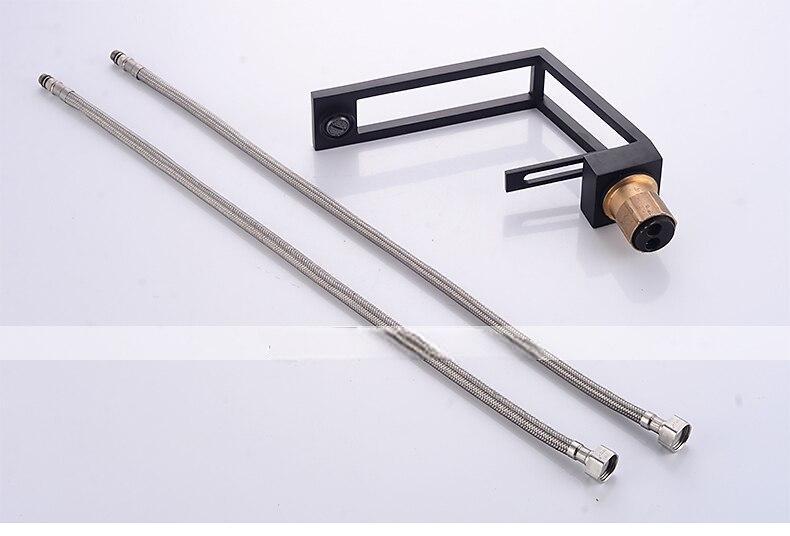 Single Handle Bathroom Faucet, Electroplated/Brushed One Hole Hollow Out/Irregular/Centerset, Brass Contemporary Bathroom Sink Faucet Contain with Supply Lines 2025 - CAD $119.99 –P7