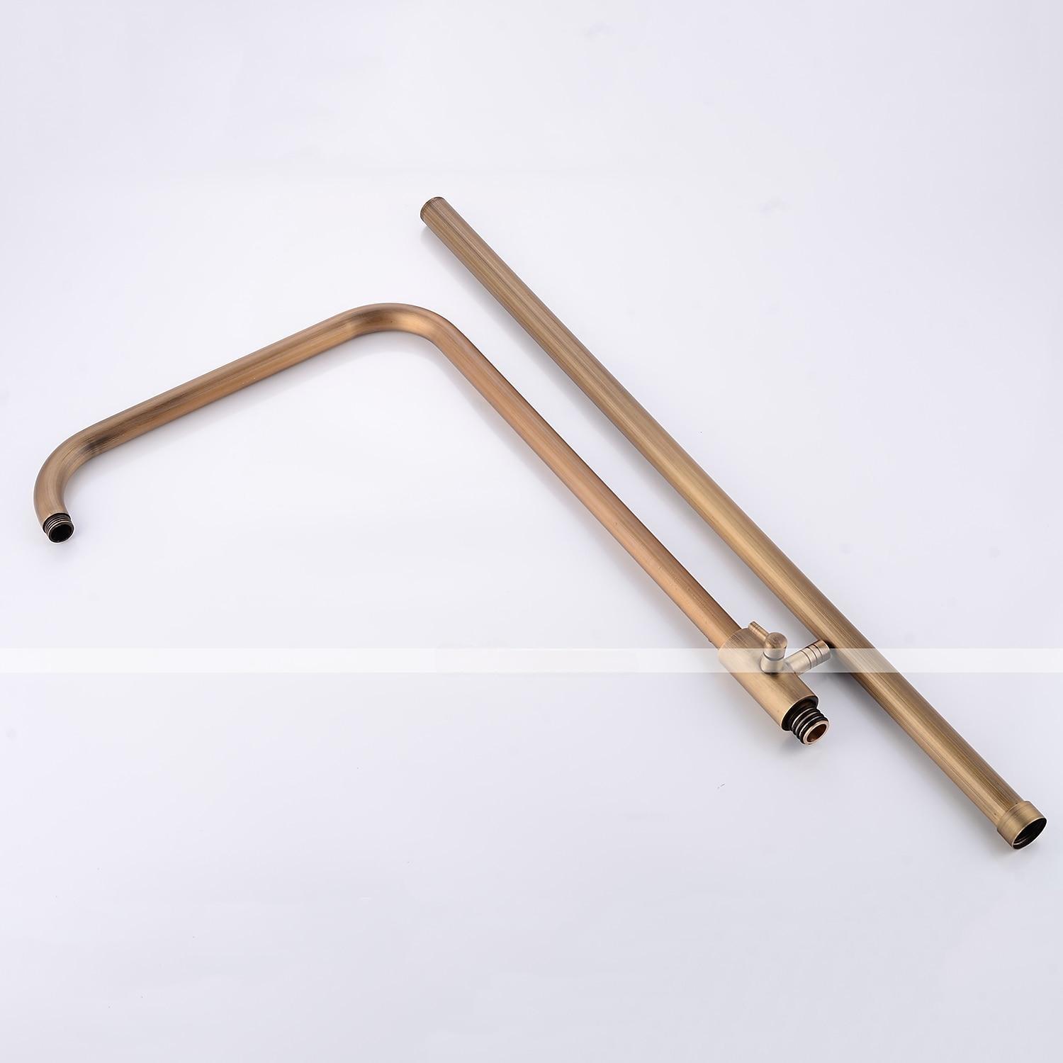 Shower FaucetShower System Set Handshower Included pullout Waterfall Vintage Style/Country Brass Mount Outside Ceramic Valve Bath Shower Mixer Taps 2025 - CAD $303.99 –P11