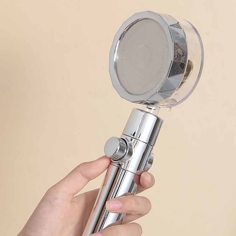 Shower Head Water Saving Flow 360 Degrees Rotating With Small Fan ABS Rain High-Pressure Spray Nozzle Bathroom Accessories 2025 - CAD $4.99 –P12