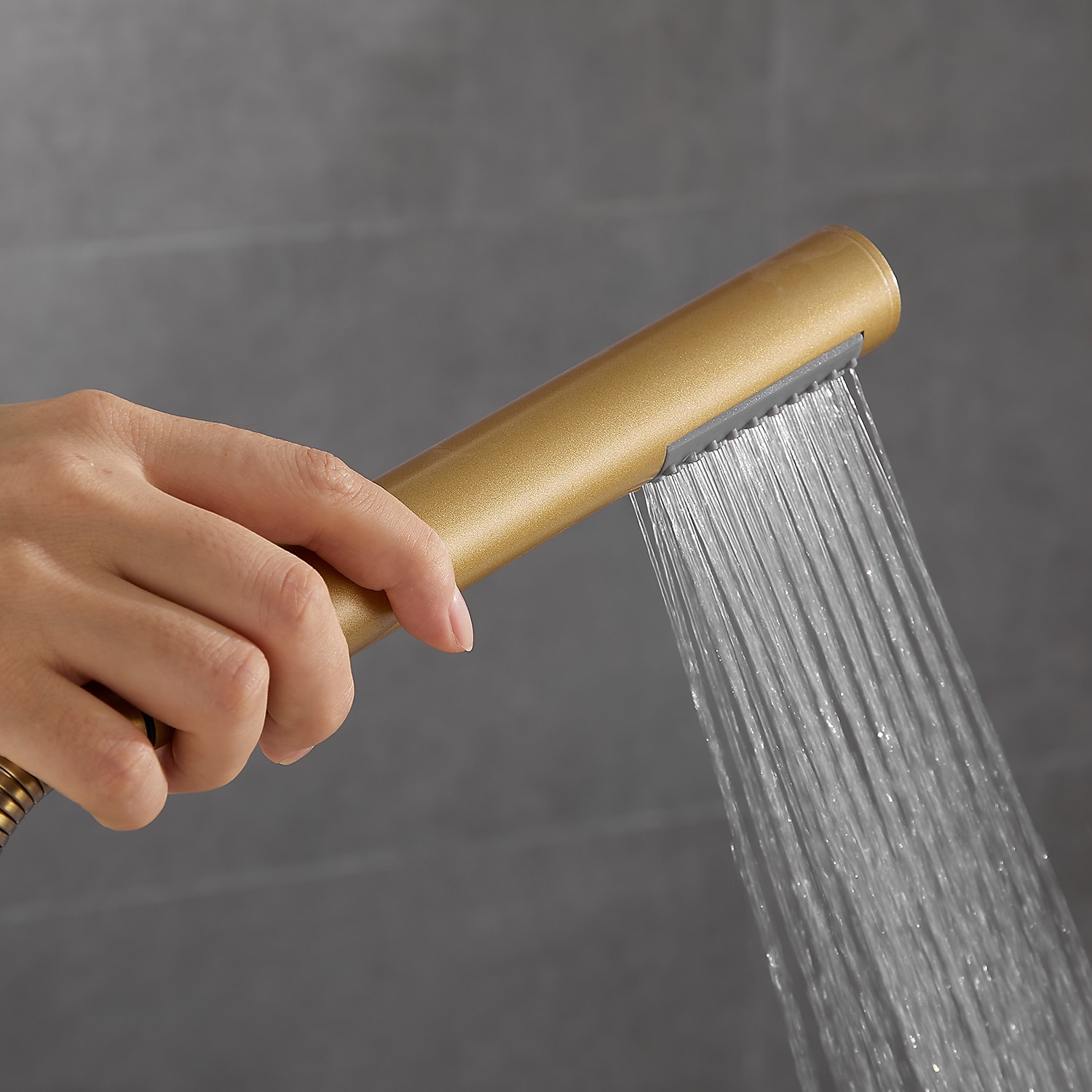 Bathtub Faucet Floor Mount Freestanding Bath Tub Filler Mixer Taps Brass 360 Swivel High Arc Spout Standing Shower Clawfoot Tub with Handheld Shower Mixer Taps 2025 - CAD $295.99 –P19