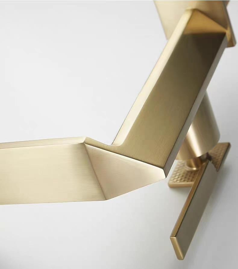 Waterfall Bathroom Sink Mixer Faucet Brass, Single Handle Basin Taps One Hole Faucets with Hot and Cold Hose, Waterfall Spout Brass Bath Tap Chrome Black Gold Grey 2025 - CAD $119.99 –P4