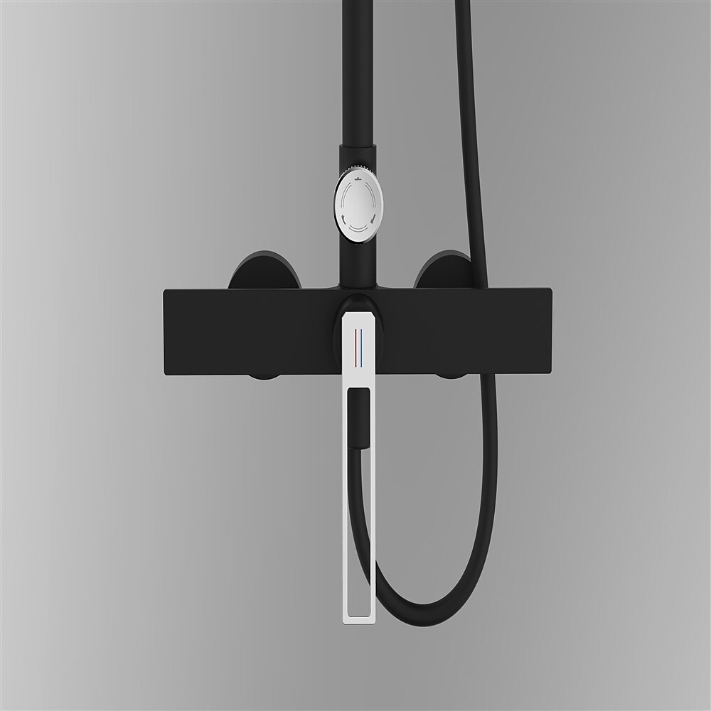 Shower FaucetShower System Set - Handshower Included Contemporary Chrome / Electroplated / Painted Finishes Mount Outside Ceramic Valve Bath Shower Mixer Taps 2025 - CAD $366.99 –P2