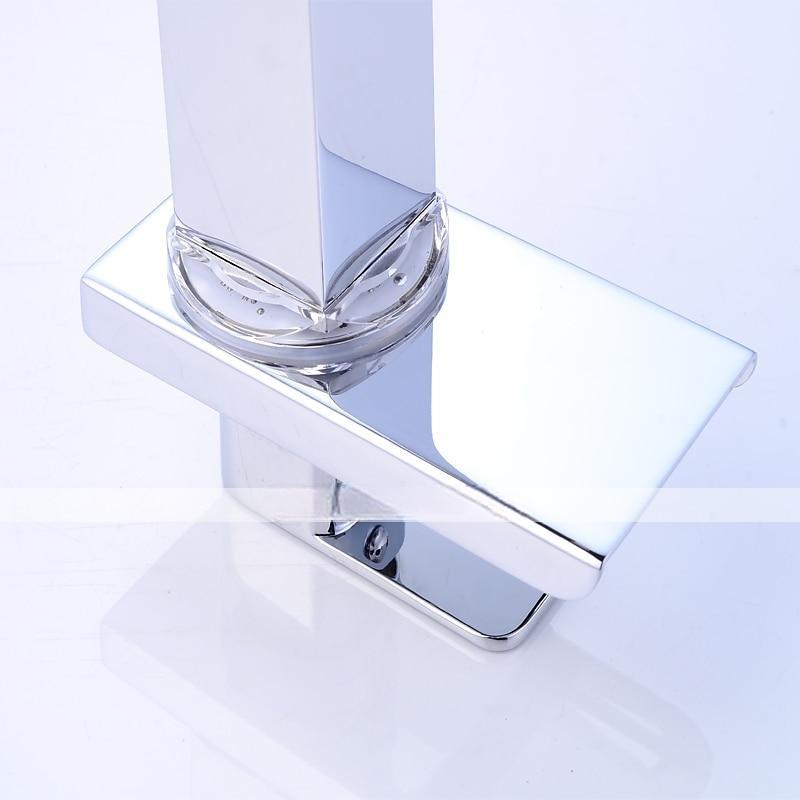 Bathroom Sink Faucet - Waterfall Chrome Centerset Single Handle One HoleBath Taps / Brass 2025 - CAD $127.99 –P2