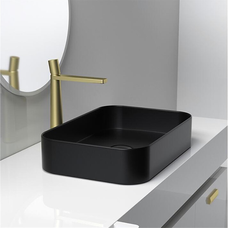Bathroom Sink Mixer Faucet Tall, Monobloc Washroom Basin Taps Single Handle One Hole Deck Mounted, with Hot and Cold Hose, Brass Vessel Taps 2025 - CAD $127.99 –P5