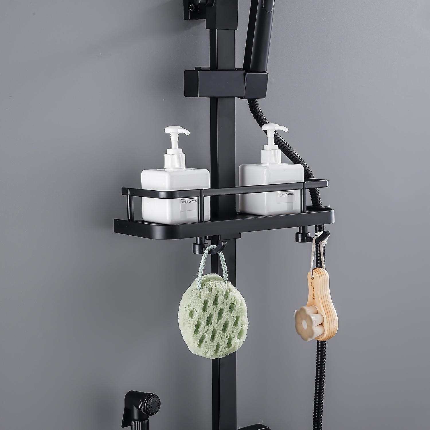 Shower Faucet / Shower System / Rainfall Shower Head System Set - Handshower Included LED Rainfall Shower Contemporary Electroplated / Painted Finishes Mount Outside Ceramic Valve Bath Shower Mixer 2025 - CAD $478.99 –P8