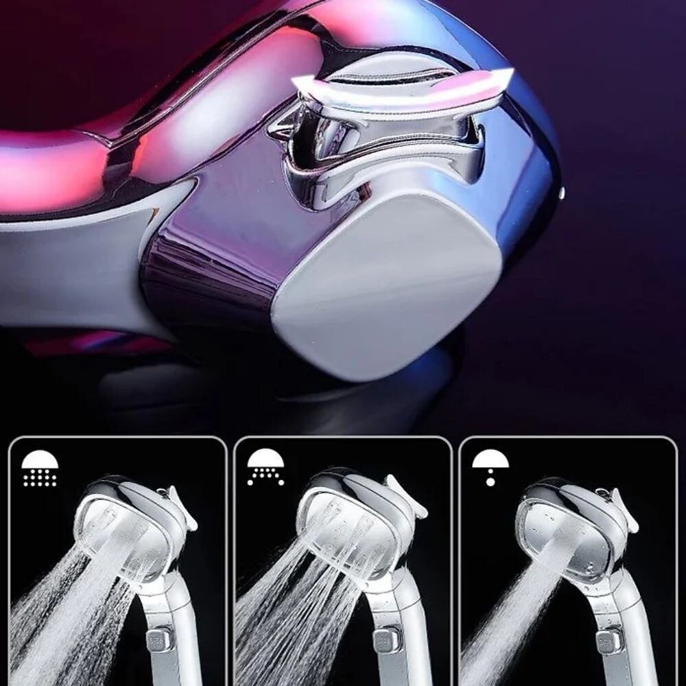 Shower Head 4 Mode Adjustable High Pressure Water Saving One-key Stop Water Handheld Pressurized Showerhead Bathroom Accessories(With 1.5m Water Pipe and Support) 2025 - CAD $11.99 –P5