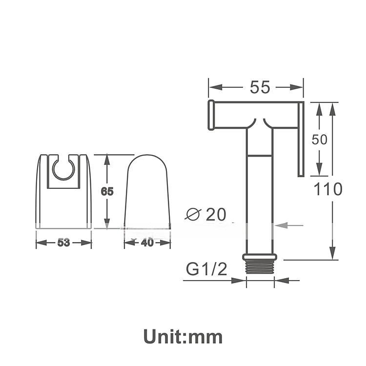 Ti-PVD Gold Handheld Bidet Sprayer with ABS Base and 1.5m Hose 2025 - CAD $43.99 –P8
