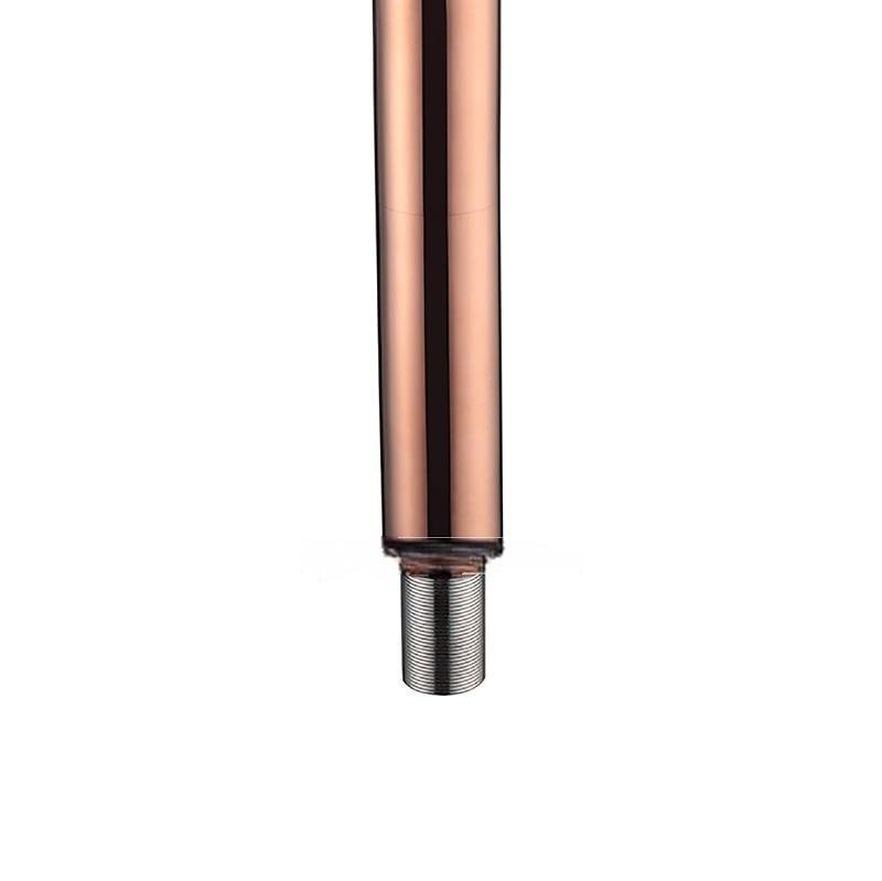 Rose Gold Brass Bathroom Sink Mixer Faucet Tall, Single Handle Basin Taps with Cold and Hot Hose 2025 - CAD $143.99 –P2