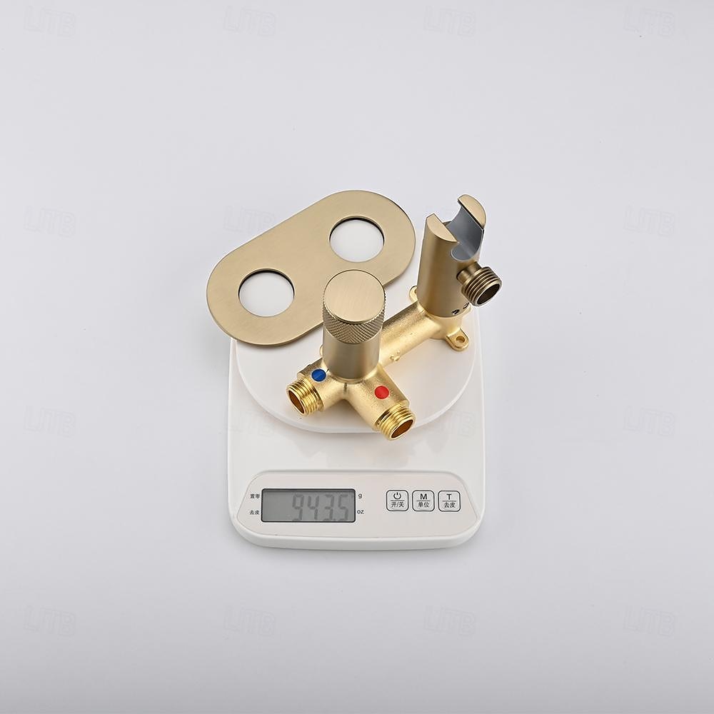 Concealed Bidet Sprayer 2Functions Water Flow Brass Valve Button Adjustable Cold/ Hot Mixer PVC HoseBrushed Gold Grey White 2025 - CAD $191.99 –P10