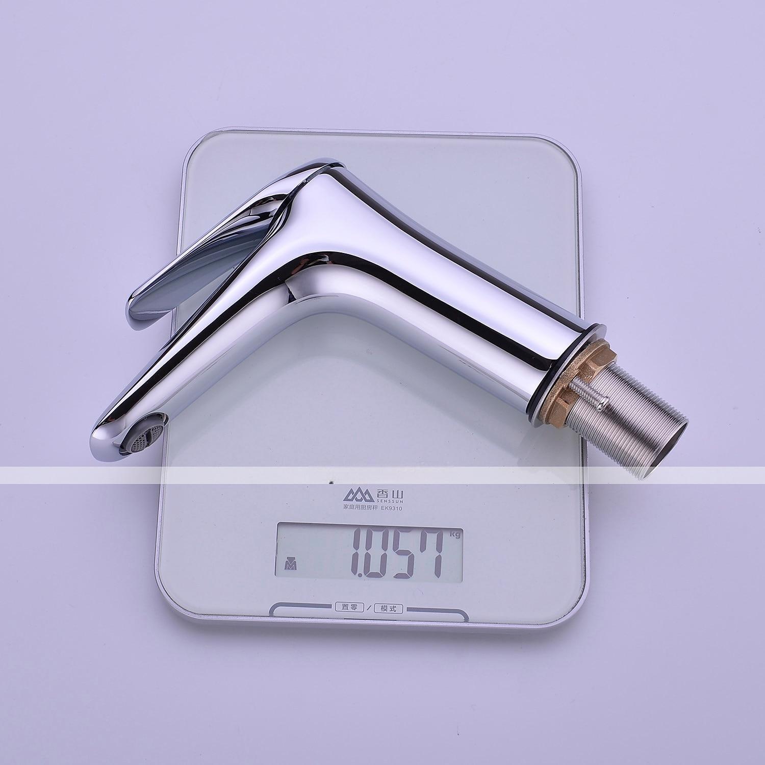 Bathroom Sink Faucet - Single Chrome / Brushed / Electroplated Centerset Single Handle One HoleBath Taps / Brass 2025 - CAD $127.99 –P2
