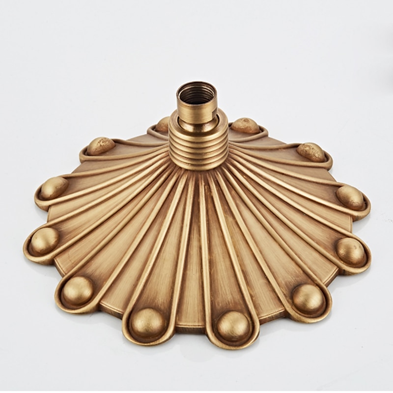 Shower FaucetRainfall Shower System Body Jet Massage Set - Handshower Included pullout Rainfall Shower Antique Vintage Style Antique Brass Mount Inside Brass Valve Bath Shower Mixer Taps 2025 - CAD $558.99 –P7