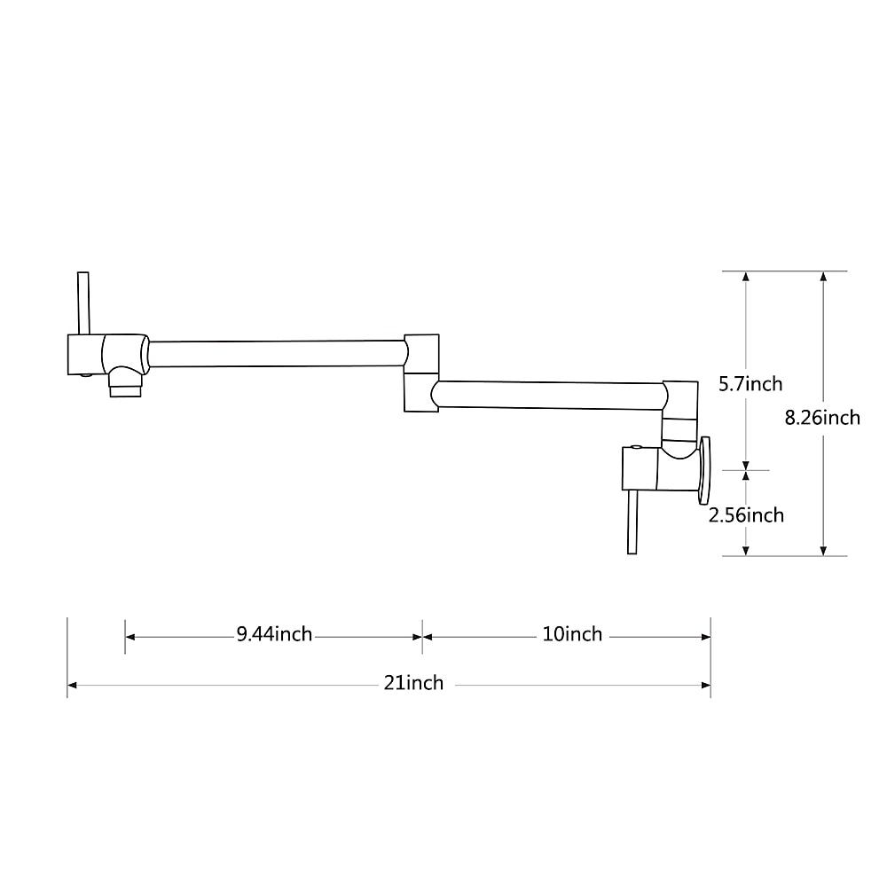 Kitchen faucet - Two Handles One Hole Electroplated Pot Filler Centerset Contemporary Kitchen Taps 2025 - CAD $159.99 –P1