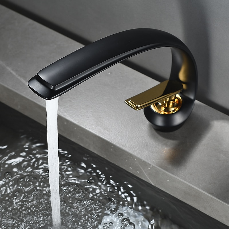 Bathroom Sink Faucet - Classic Electroplated / Painted Finishes Centerset Single Handle One HoleBath Taps 2025 - CAD $79.99 –P11