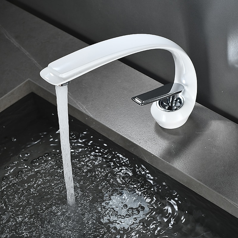 Bathroom Sink Faucet - Classic Electroplated / Painted Finishes Centerset Single Handle One HoleBath Taps 2025 - CAD $79.99 –P9