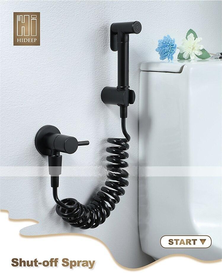 Single hole Bidet BlackToilet Handheld bidet Sprayer Self-Cleaning Contemporary 2025 - CAD $59.99 –P1
