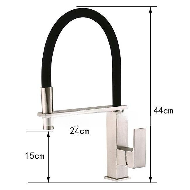 Kitchen Faucet - Single Handle One Hole Electroplated Pull-Out / Pull-Down / Tall / High Arc Centerset Contemporary Kitchen Taps 2025 - CAD $143.99 –P4