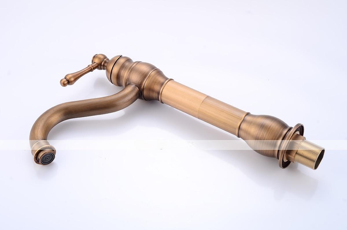 Bathroom Faucet Set,Antique Brass Single Handle One Hole Bath Taps with Drain 2025 - CAD $143.99 –P3