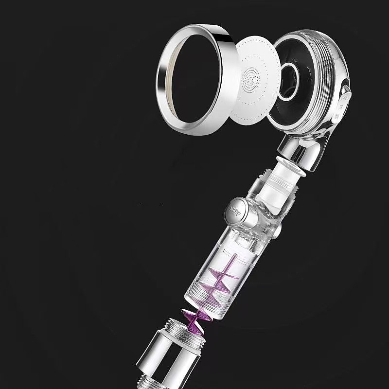 Beauty Skin Three-speed Turbo Rod Supercharged Shower Shower Head Whirlpool Bath Bath Hose Set Water Heater Shower Head Shower 2025 - CAD $6.99 –P5