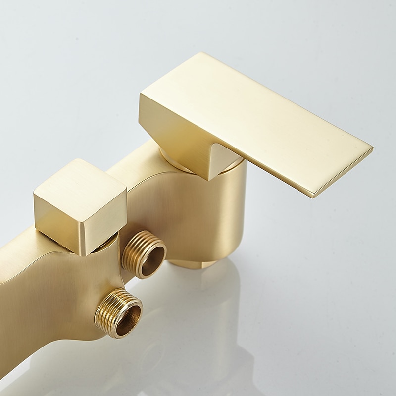 Shower FaucetShower System Rainfall Shower Head System Body Jet Massage Set - Handshower Included pullout Rainfall Shower Contemporary Vintage Style Nickel Brushed Mount Inside Ceramic Valve 2025 - CAD $558.99 –P3
