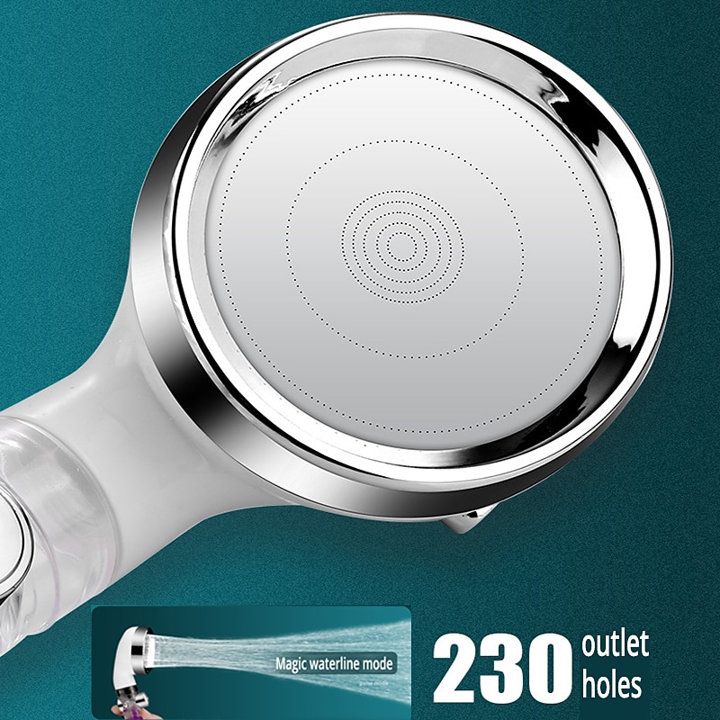 Shower Head High Pressure 3-Function SPA Shower Head With Switch On/Off Button Filter Bath Head Water Saving Shower Bathroom 2025 - CAD $12.99 –P7
