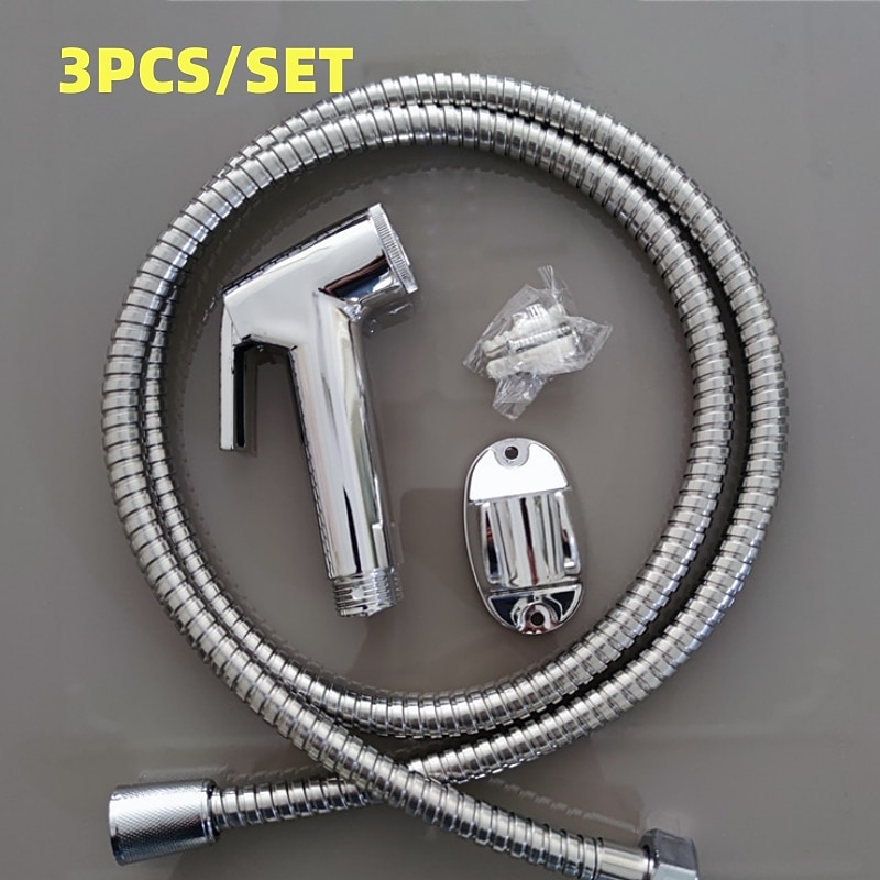 Bathroom Handheld Shower Bidet Shattaf Sprayer Set Wall Mount Home Wash Toilet Hand Held Bidet Shower Spray Wall Bracket Hose Diaper Cleaning 2025 - CAD $6.99 –P7