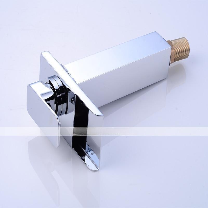 Bathroom Sink Faucet - Waterfall Chrome Centerset Single Handle One HoleBath Taps / Brass 2025 - CAD $127.99 –P3