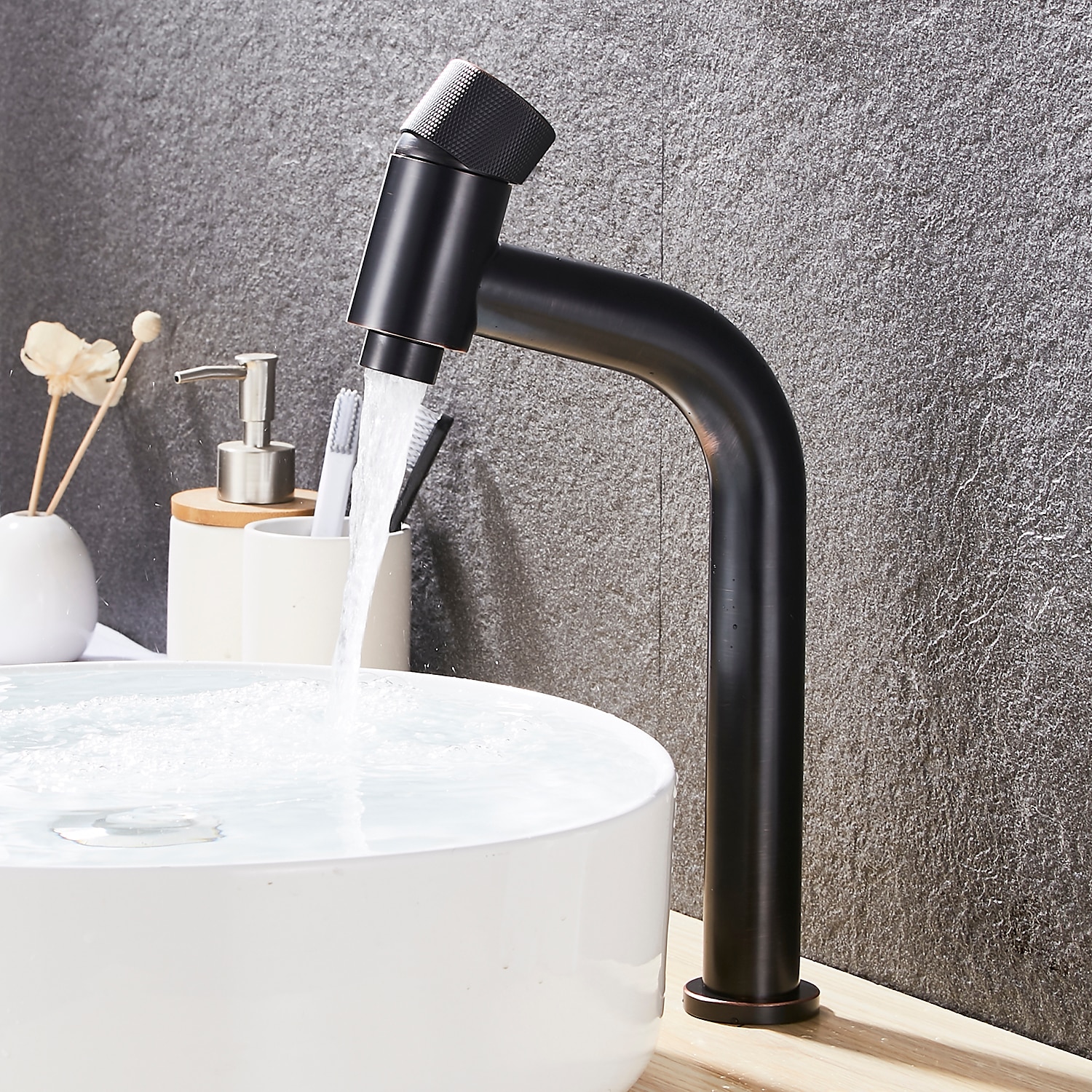 Bathroom Sink Faucet - Waterfall Electroplated Centerset Single Handle One HoleBath Taps / Bathroom Sink Faucet+ Accessories / Vintage / Yes / Brass / Brass 2025 - CAD $79.99 –P12