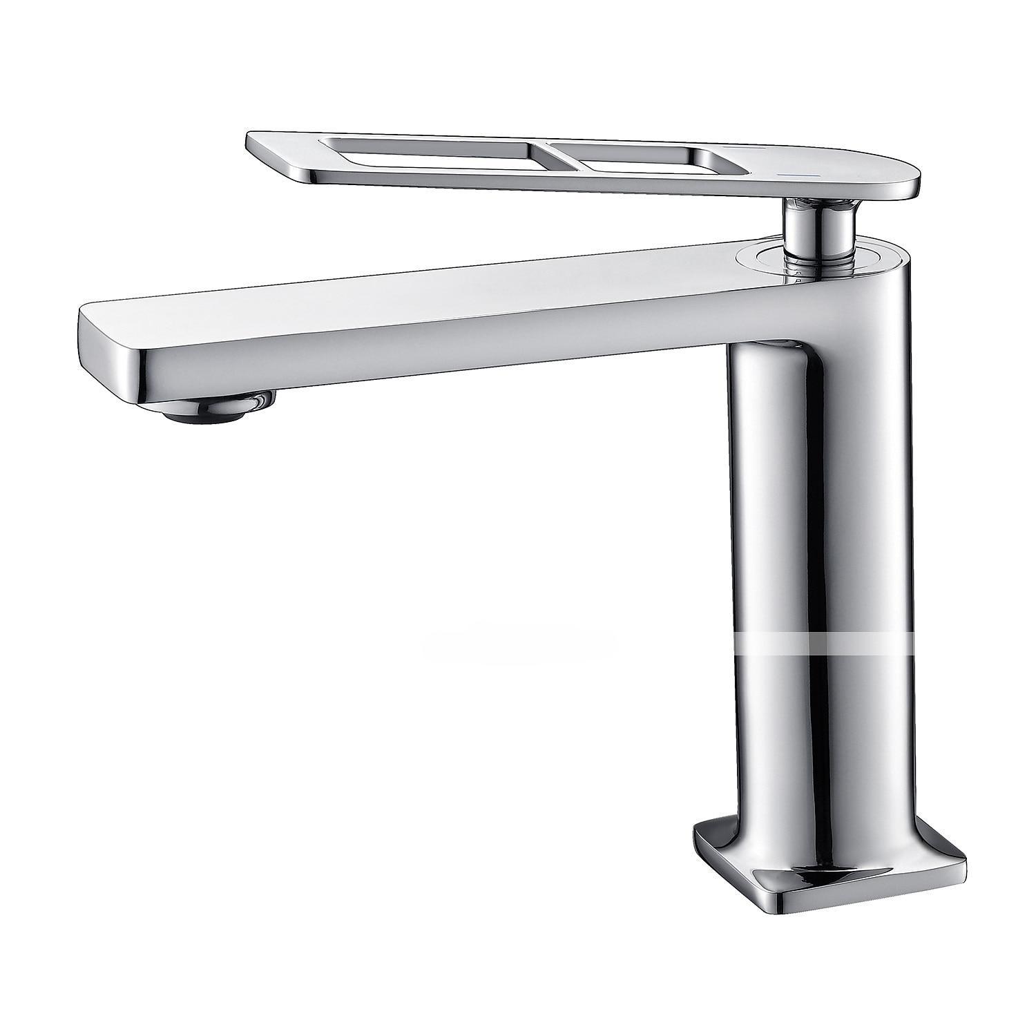 Single Handle Bathroom Faucet, Painted Finishes/Electroplated/Chrome One Hole Centerset, Brass Bathroom Sink Faucet with Hollow Handle 2025 - CAD $143.99 –P2