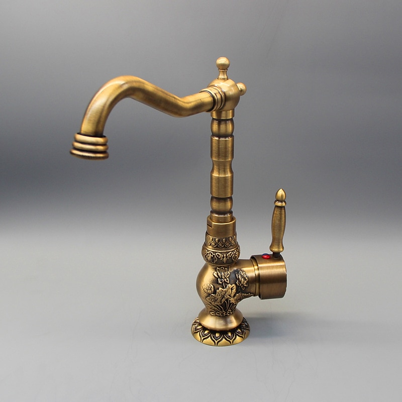 Bathroom Sink Faucet Centerset Brass Centerset Single Handle One Hole Bath Taps 2025 - CAD $159.99 –P2