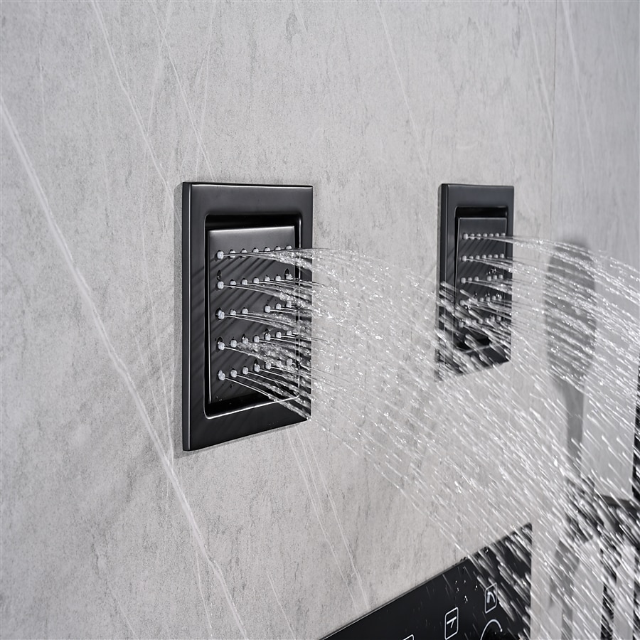 Shower FaucetRainfall Shower Head System Set - Rainfall Shower Contemporary Mount Inside Brass Valve Bath Shower Mixer Taps 2025 - CAD $1275.99 –P4